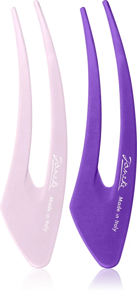 Janeke Hair Clip hiussoljet Purple 2x15 cm