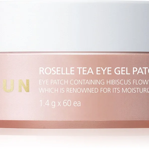 Jayjun Eye Gel Patch Roselle Tea Hydrogel ögonmask för att behandla svullnad och mörka ringar 60x1.4 g