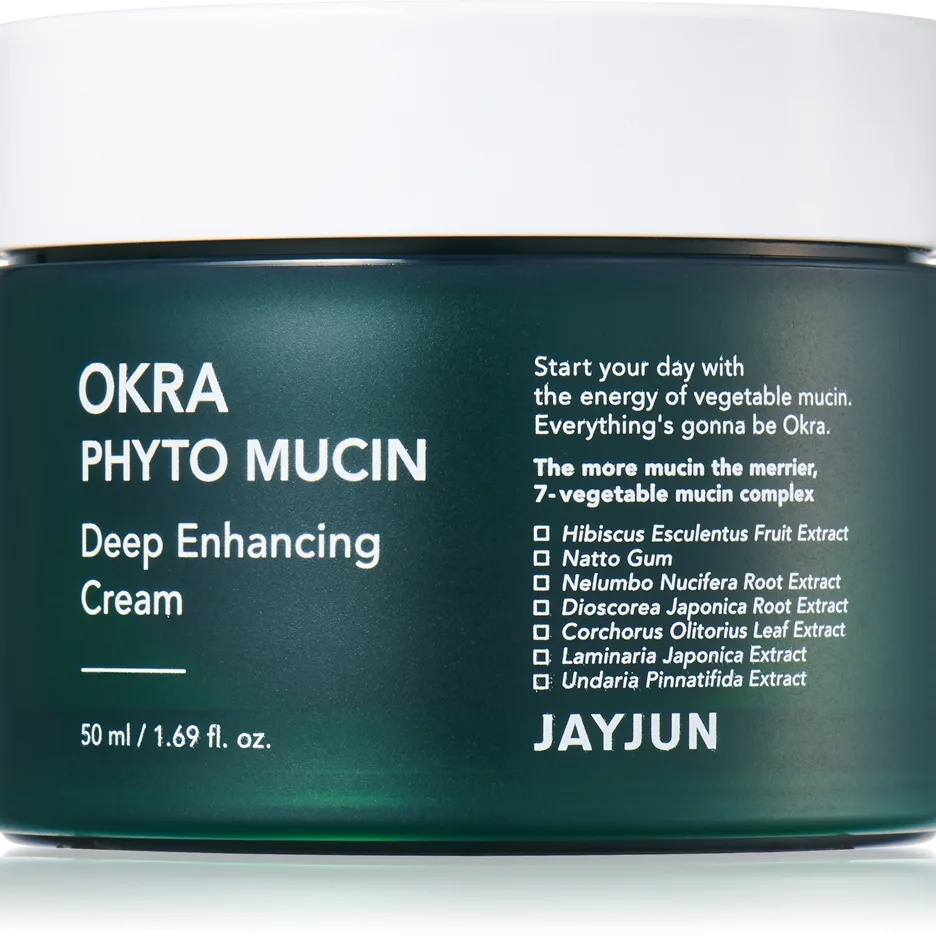 Jayjun Okra Phyto Mucin Deep Vitaliserande fuktgivande ansiktskräm 50 ml