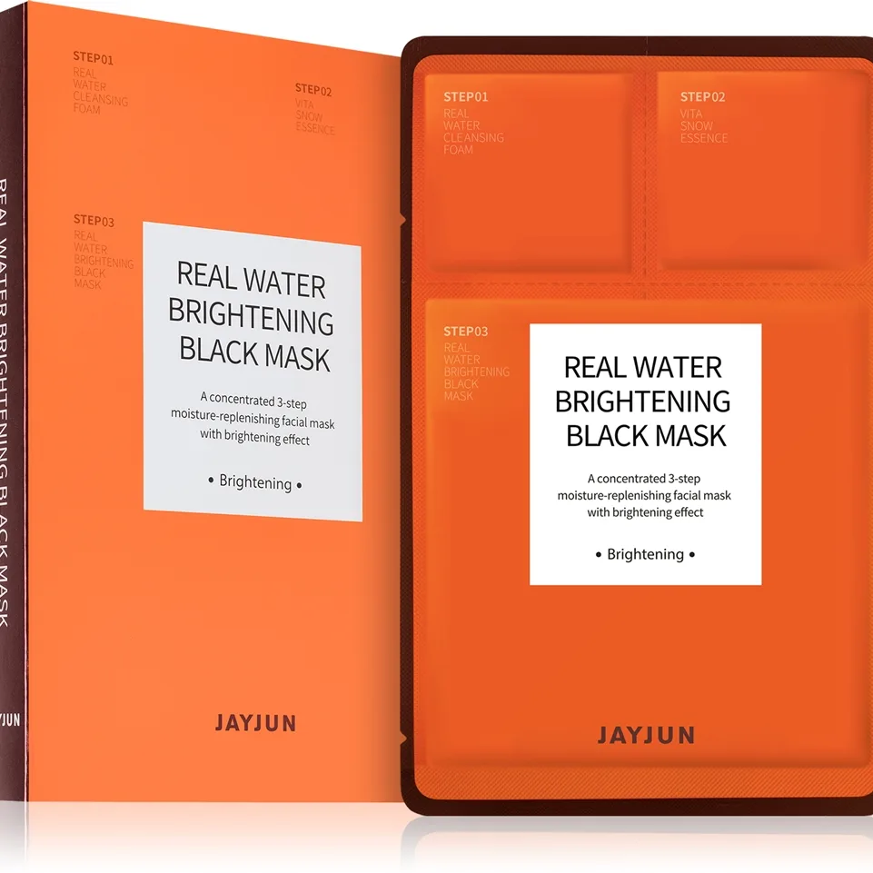 Jayjun Real Water Brightening Fuktgivande arkmask för ansiktet med uppljusande effekt 5 st.