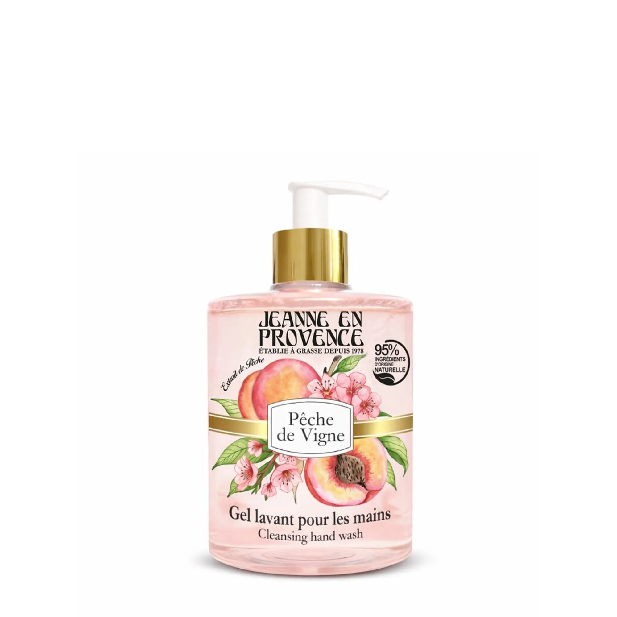 Jeanne en Provence Pêche De Vigne Cleansing Hand Wash Flydende sæbe