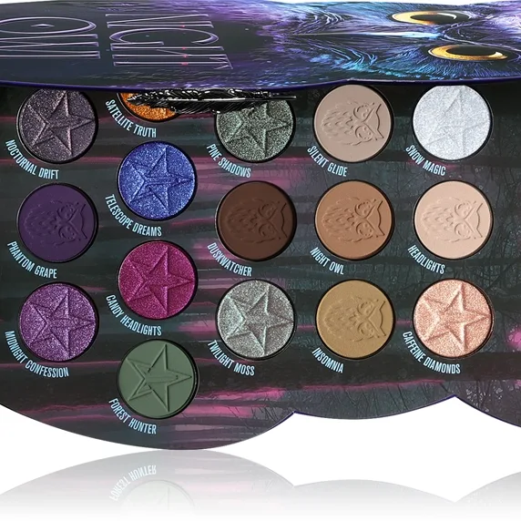 Jeffree Star Cosmetics Artisty Palette Night Owl Øjenskygge palette 18x1 g