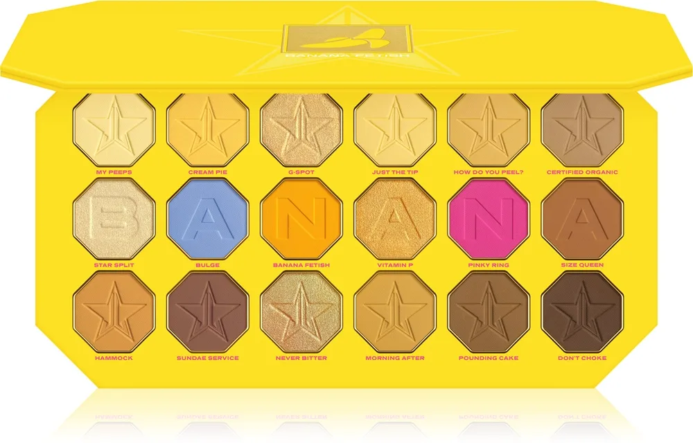 Jeffree Star Cosmetics Banana Fetish Artistry Palette luomiväripaletti 18x1.5 g