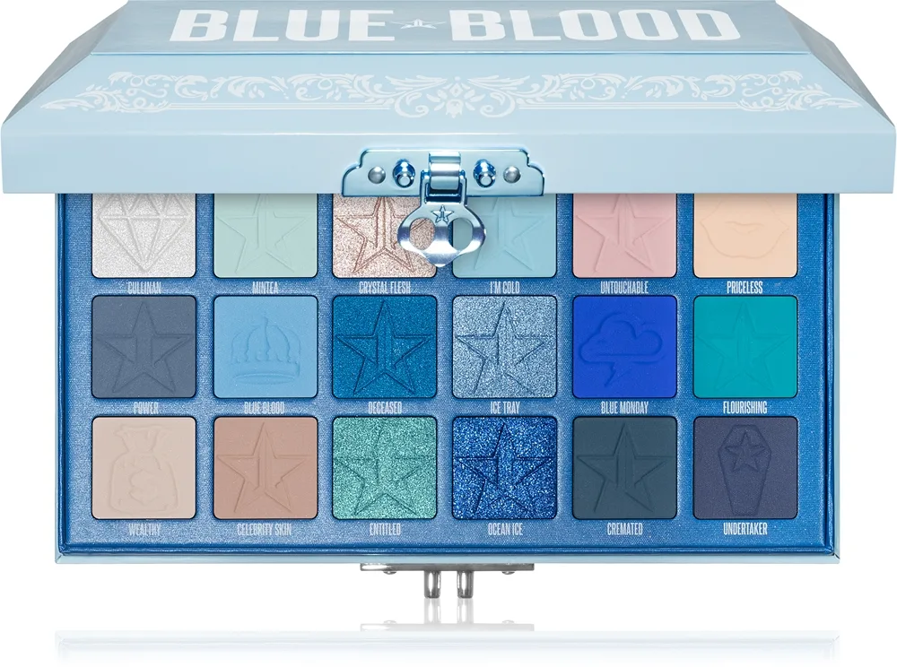 Jeffree Star Cosmetics Blue Blood Palett för ögonskugga 18x1,5 g