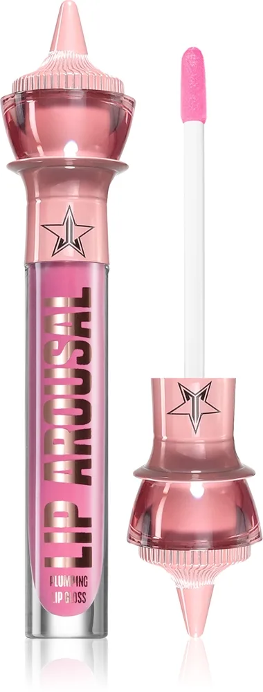 Jeffree Star Cosmetics Orgy 2 Lip Arousal Plumpin Lip Gloss Läppglans Med ökande effekt Skugga Pink Robe 4 ml