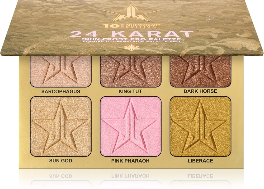 Jeffree Star Cosmetics Skin Frost™ 24K Highlighter korostusväripaletti 6x7 g