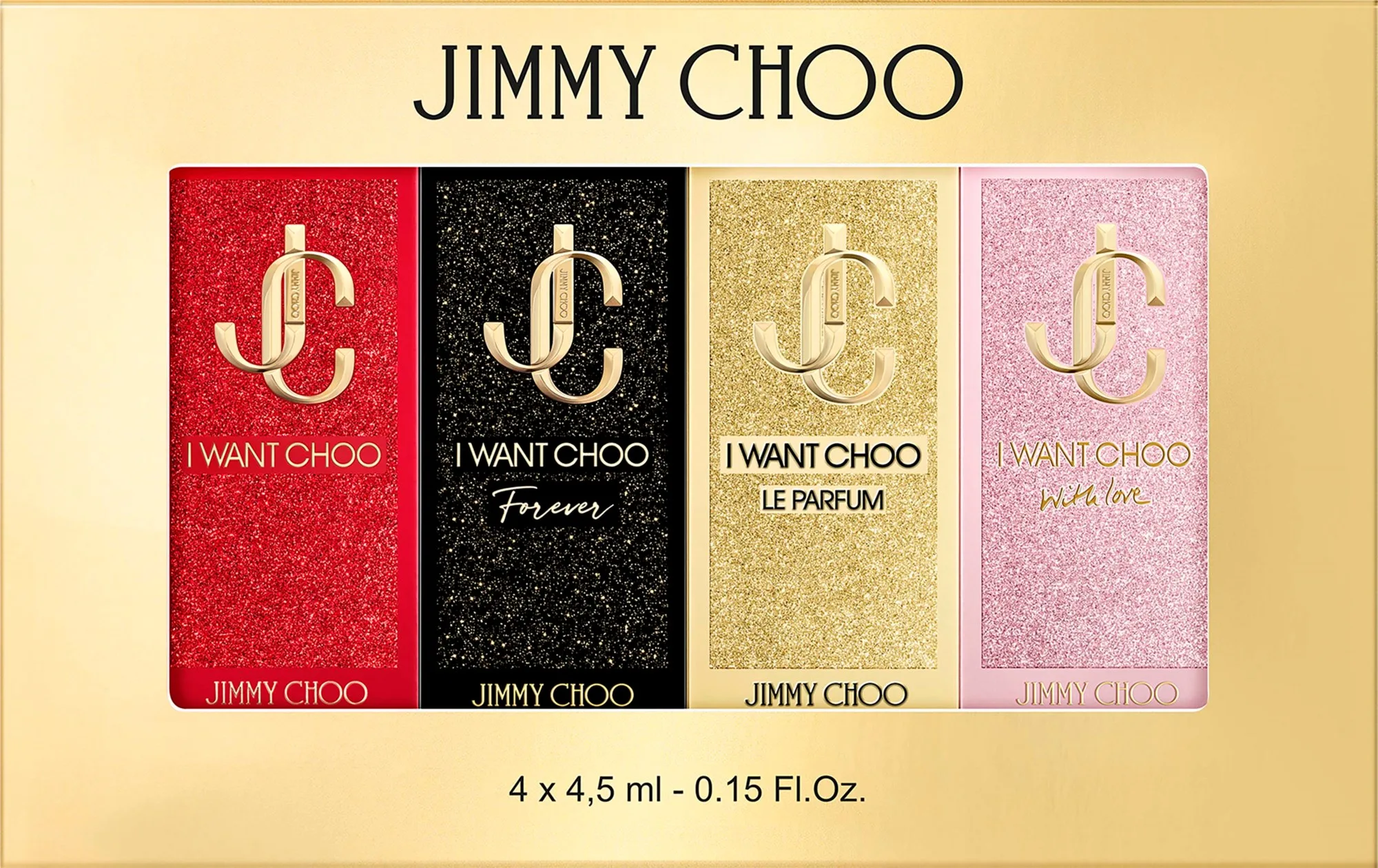 Jimmy Choo Gift Set I Want Choo EdP Miniatures 4 x 4,5 ml