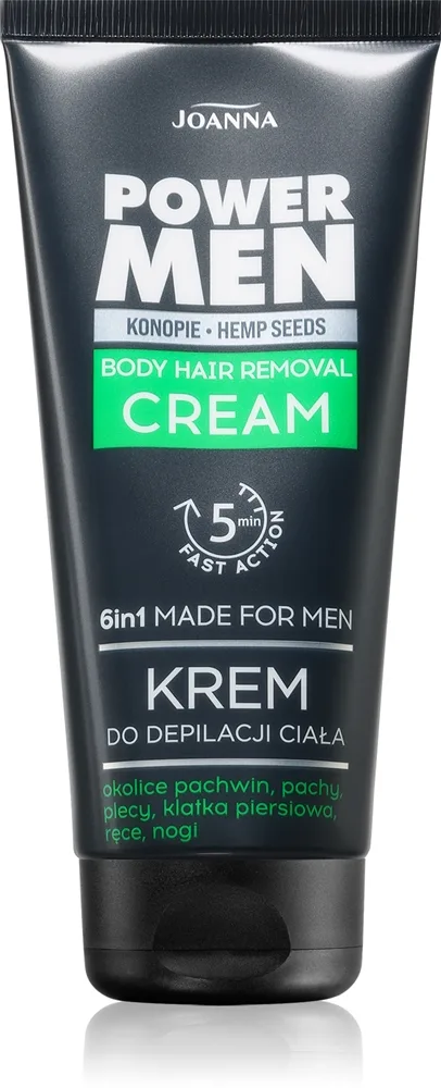 Joanna Power Men Body Hair Removal Hårborttagningskräm för män 150 ml