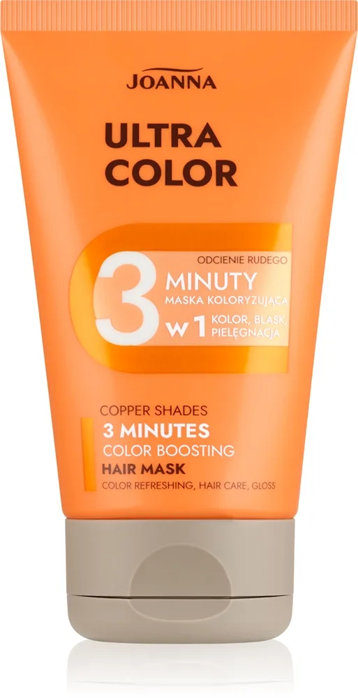 Joanna Ultra Color Cooper Shades 3 Minutes Hårmask För röda hårnyanser 100 g
