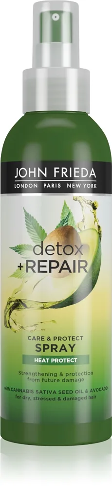 John Frieda Detox & Repair hiussuihke lämmön rasittamille hiuksille 200 ml