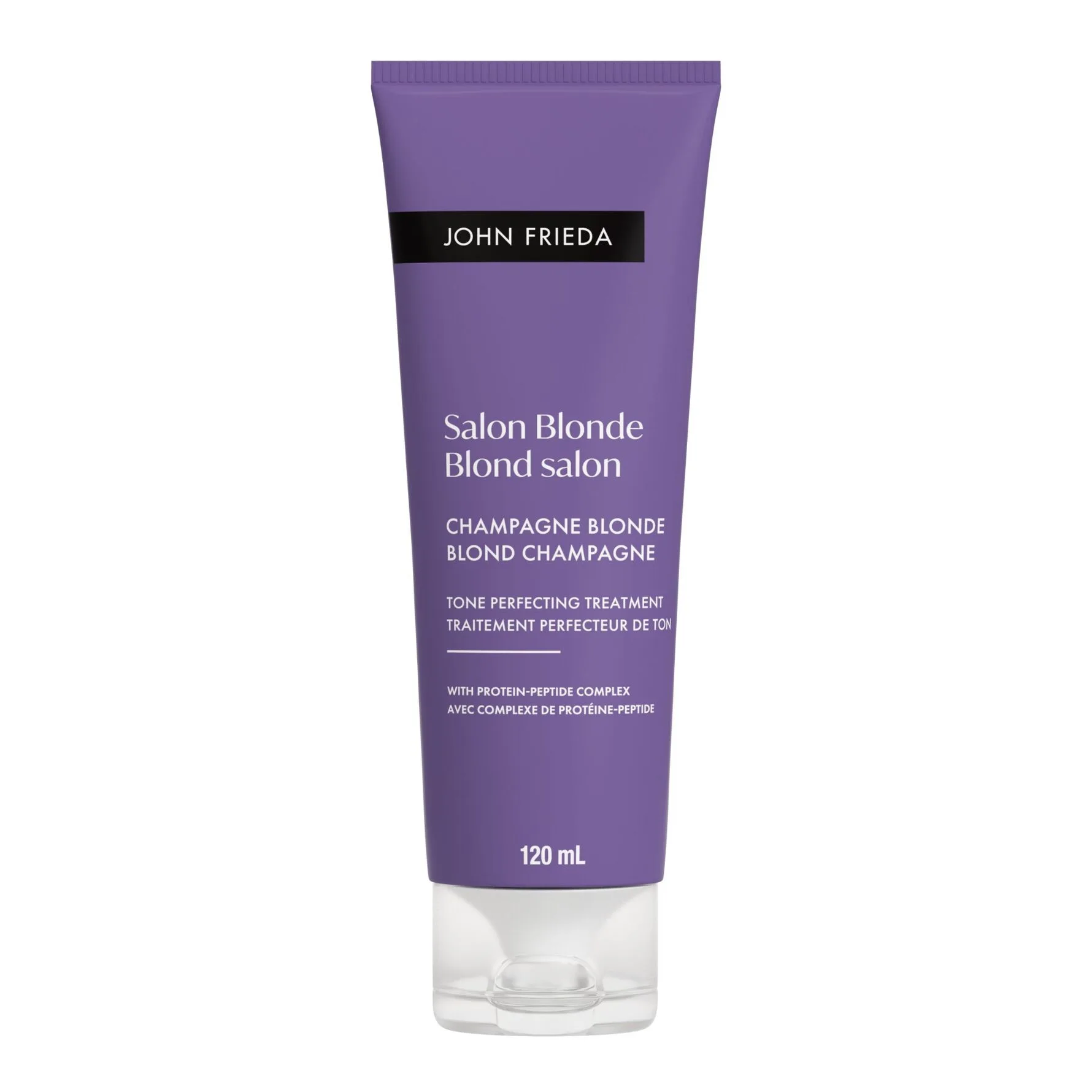 John Frieda Salon Blonde Tone Perfecting Treatment Toningskräm för hårfärgsförbättring Skugga Sparkling Wine 120 ml