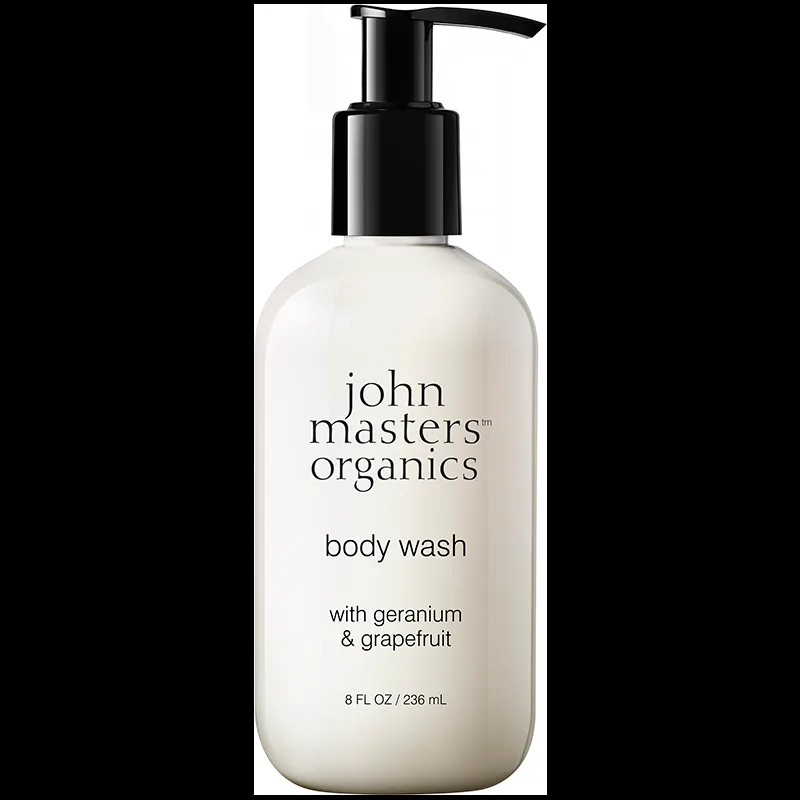 John Masters Organics Body Wash with Geranium & Grapefruit - 236 ml