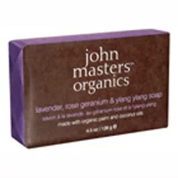 John Masters Lavender Rose Geranium og Ylang Ylang Sæbe (128 g)