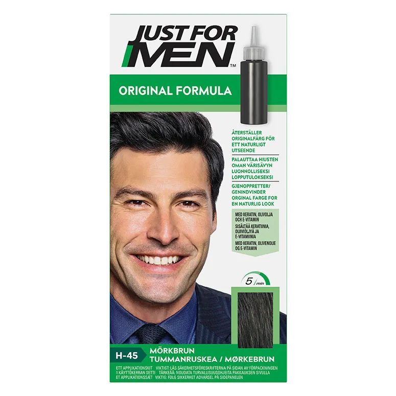 Just For Men Original Formula Hårfärg, Mörkbrun 1 st