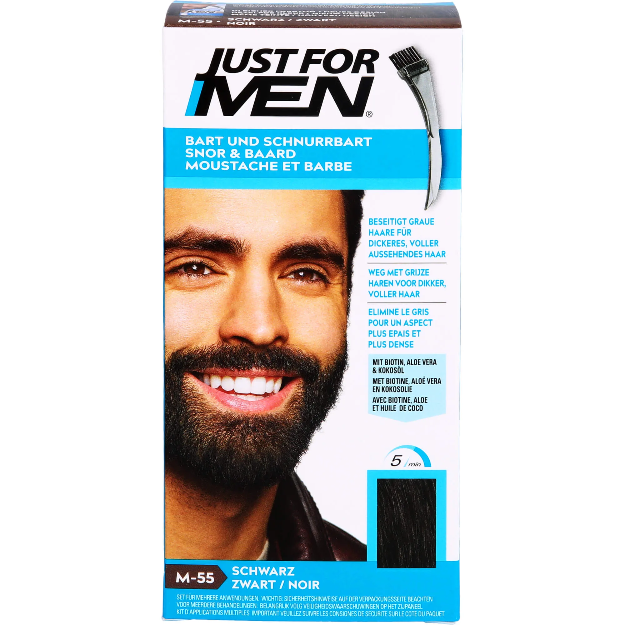 Just for men Brush-In Color Gel schwarz