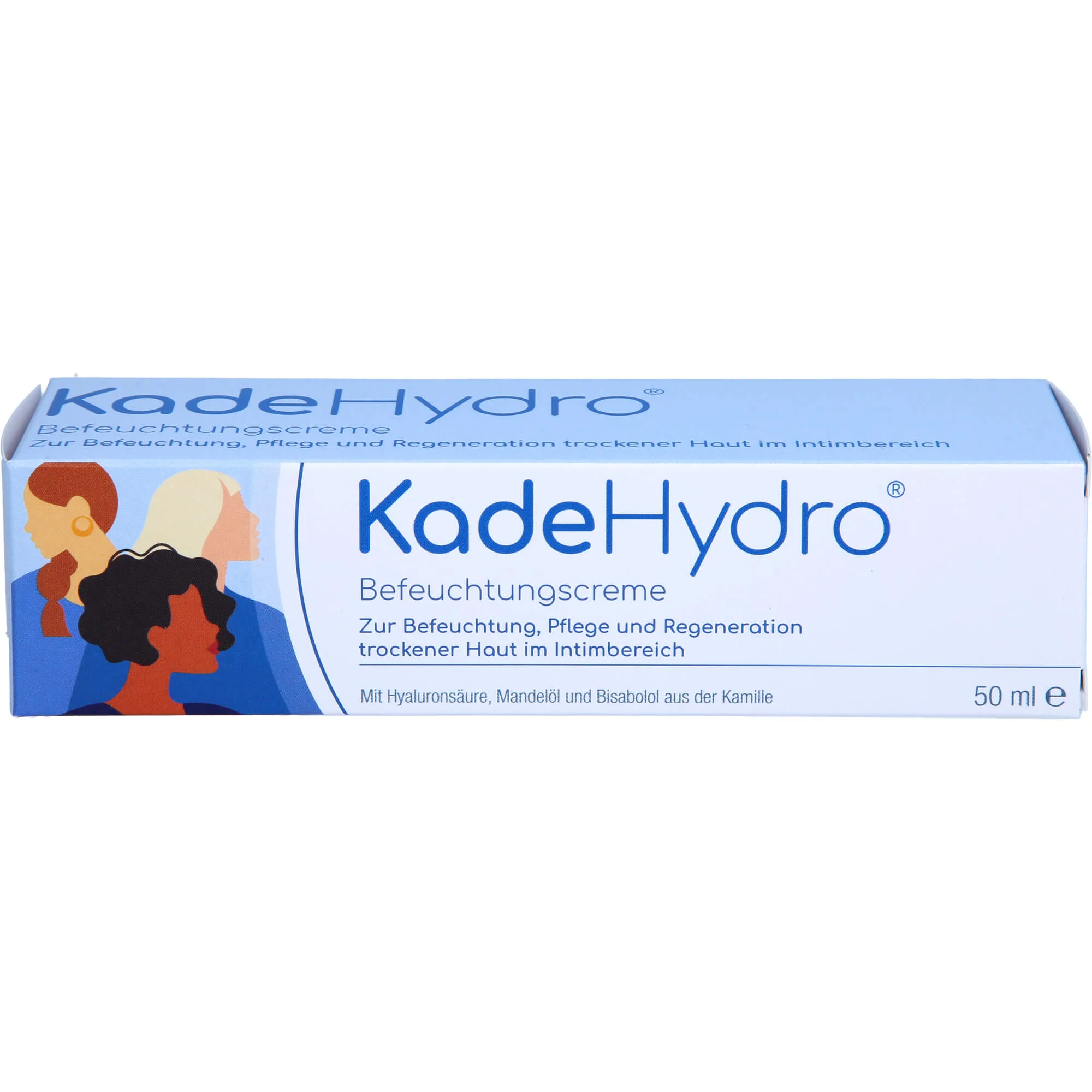 KadeHydro Befeuchtungscreme zur Befeuchtung, Pflege und Regeneration der Haut im äußeren Intimbereich, 50 ml Creme
