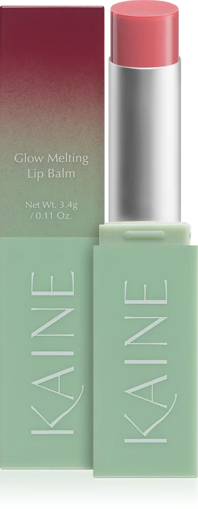KAINE Glow Melting Lip Balm Fuktgivande läppbalsam med regenererande effekt Skugga #02 Rosy Plum 3.7 g