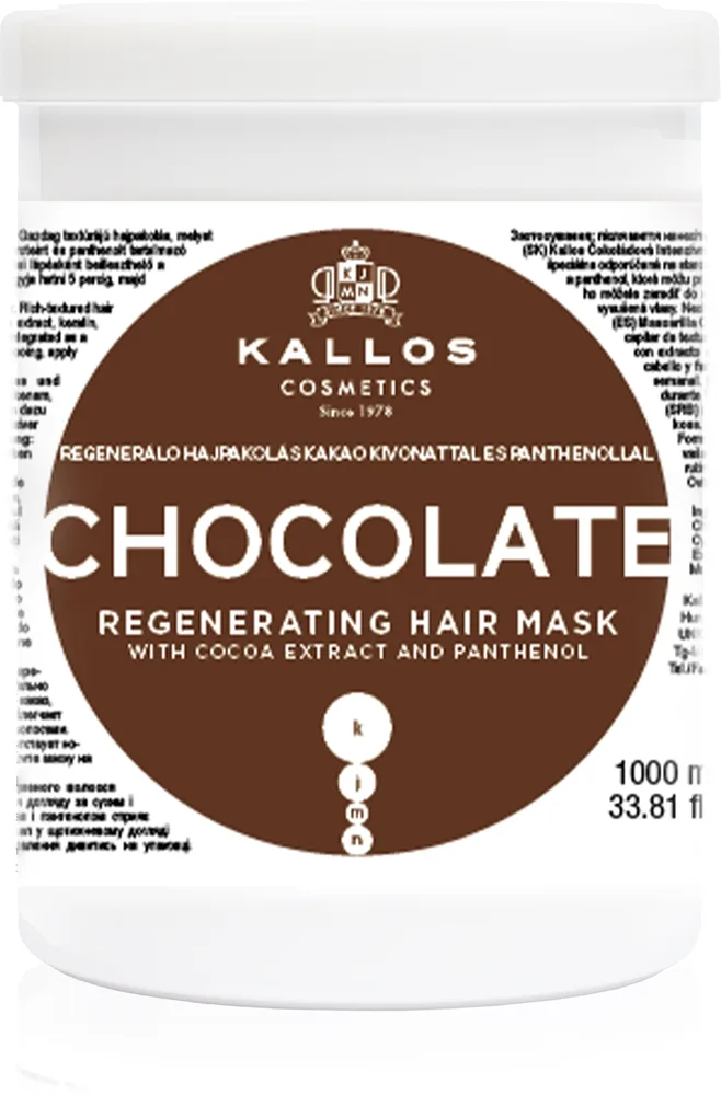 Kallos Kallos Classic Chocolate Regenererande mask för torrt och skadat hår 1000 ml