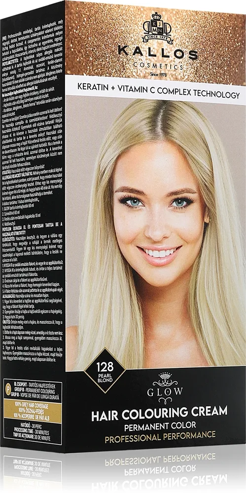 Kallos Glow Lasting Cream Colour kestohiusväri sävy Blue Black 60 ml