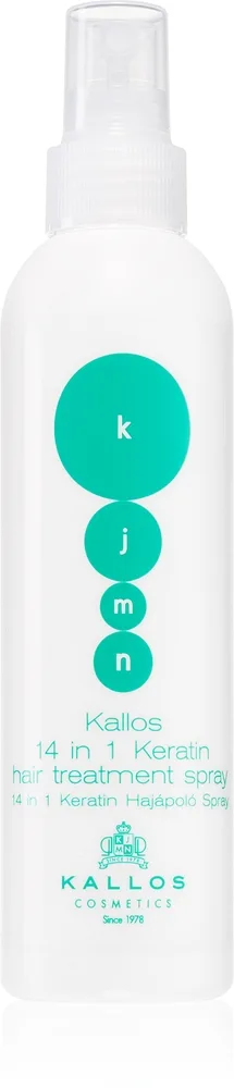Kallos KJMN Professional 14 in 1 Keratin Hair Treatment Spray 14-i-1 Leave-in behandling Med keratin 200 ml