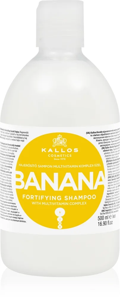 Kallos KJMN Professional Banana vahvistava shampoo 500 ml