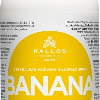 Kallos KJMN Professional Banana Leave-in Spray för hår 200 ml