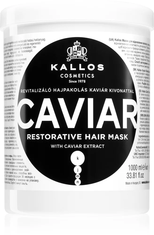 Kallos KJMN Professional Caviar uudistava naamio sisältää kaviaaria 275 ml