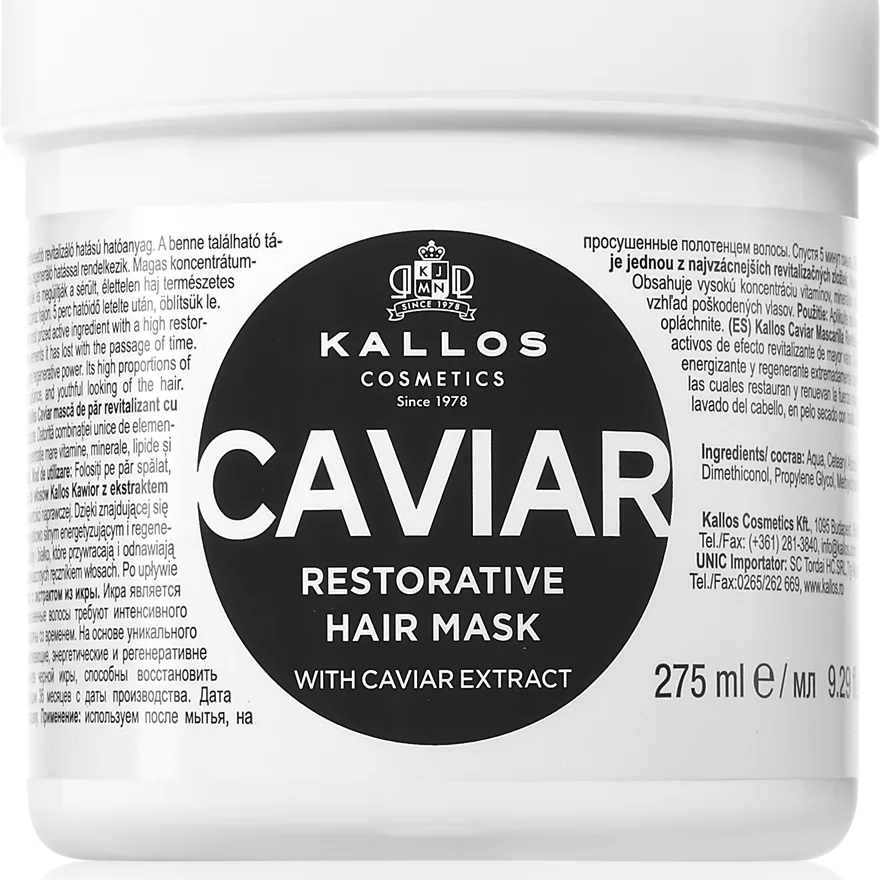 Kallos KJMN Professional Caviar Återställande mask Med kaviar 275 ml