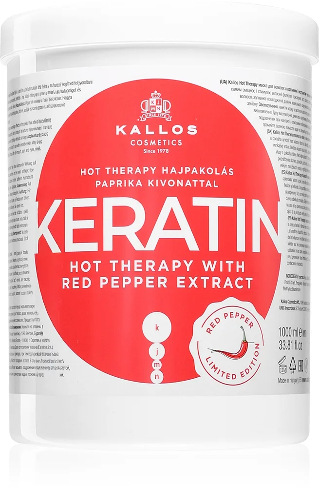 Kallos KJMN Professional Keratin Hårmask 1000 ml