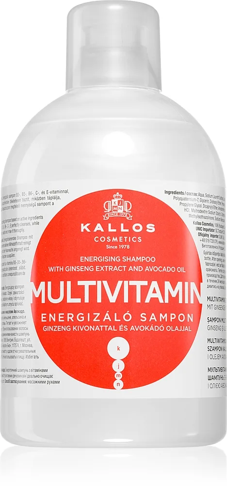 Kallos KJMN Professional Multivitamin energisoiva shampoo 1000 ml