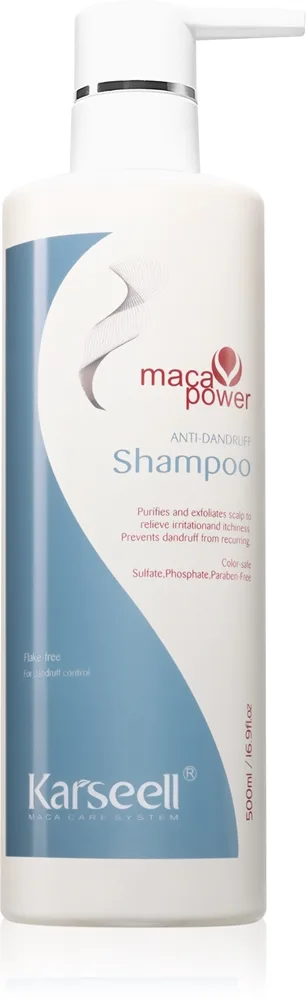 Karseell Anti-Dandruff puhdistava shampoo hilsettä vastaan 500 ml