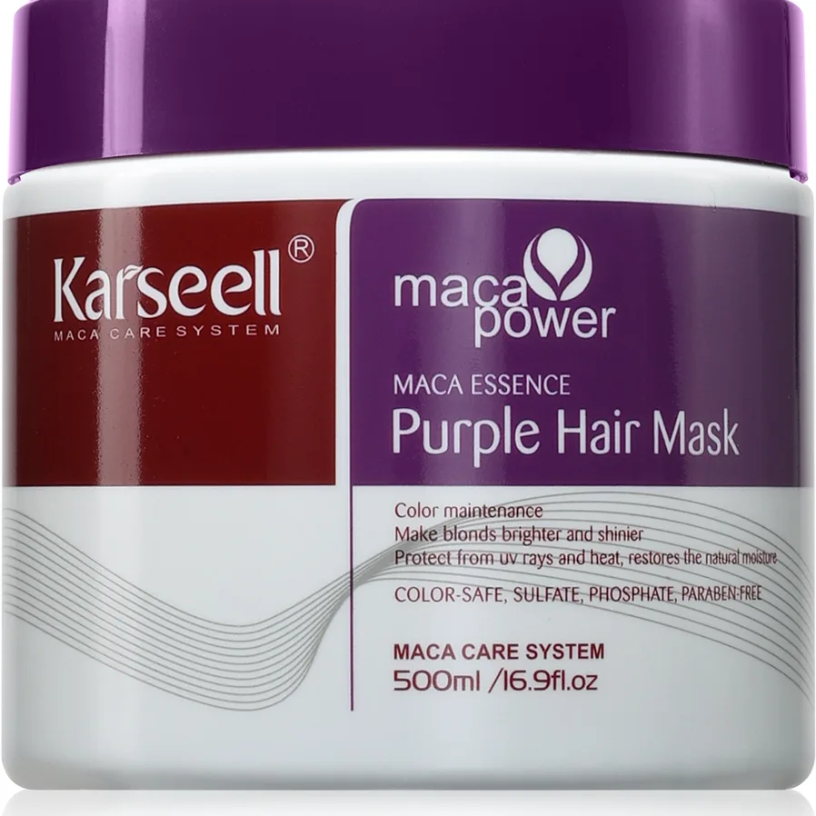 Karseell Purple Hair Mask Hårmask För blont och grått hår 500 ml