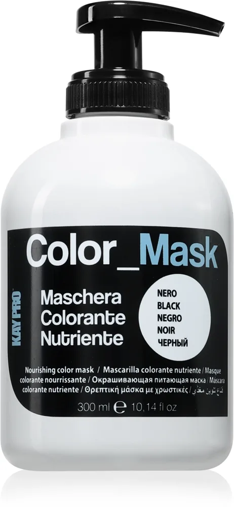 Kaypro Color Mask Nourishing Color Mask värinaamio hiuksiin sävy Black 300 ml