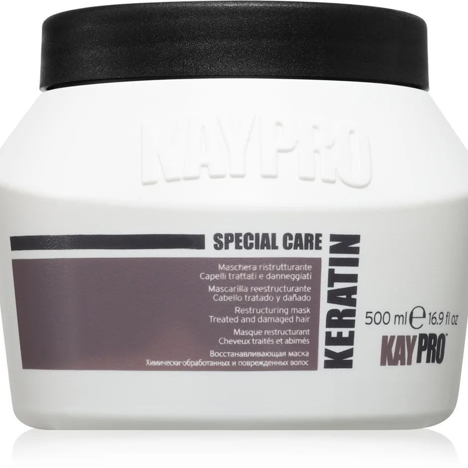 Kaypro Keratin Restructuring Mask elvyttävä naamio sisältää keratiinia 500 ml