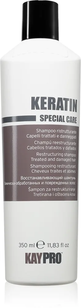 Kaypro Keratin Restructuring Shampoo elvyttävä shampoo sisältää keratiinia 350 ml