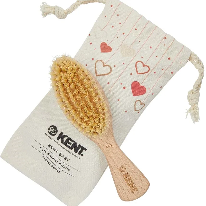 Kent Brushes Kent Baby Baby Brush & Canvas Travel Pouch