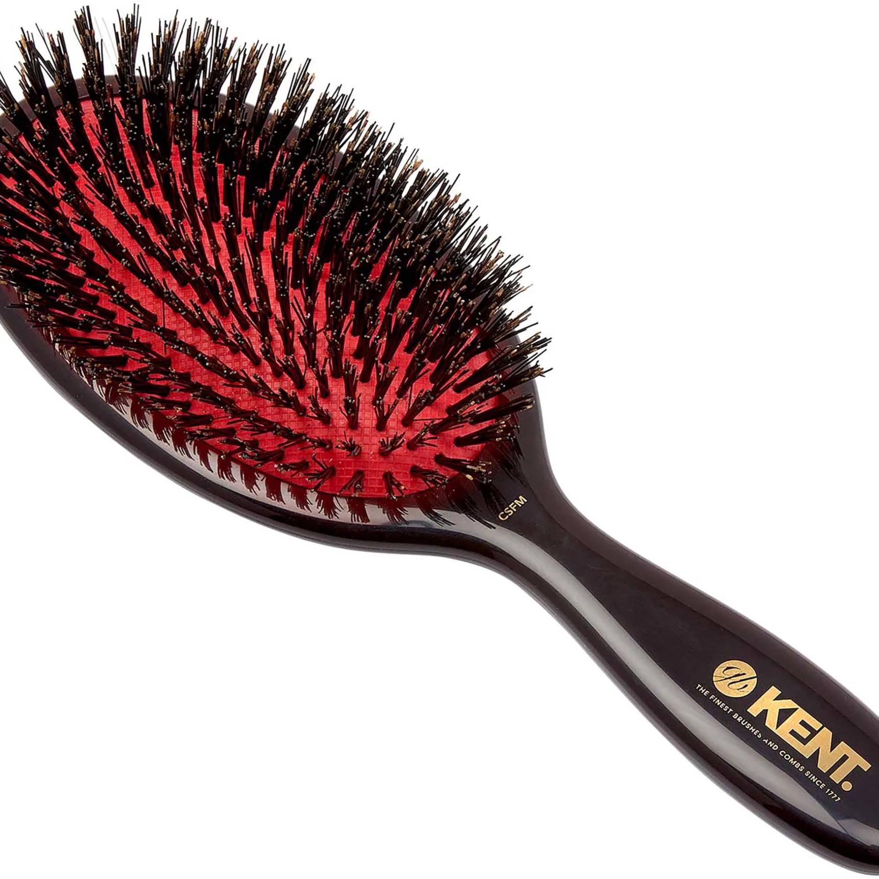 Kent Brushes Classic Shine Medium Black Bristle Hairbrush