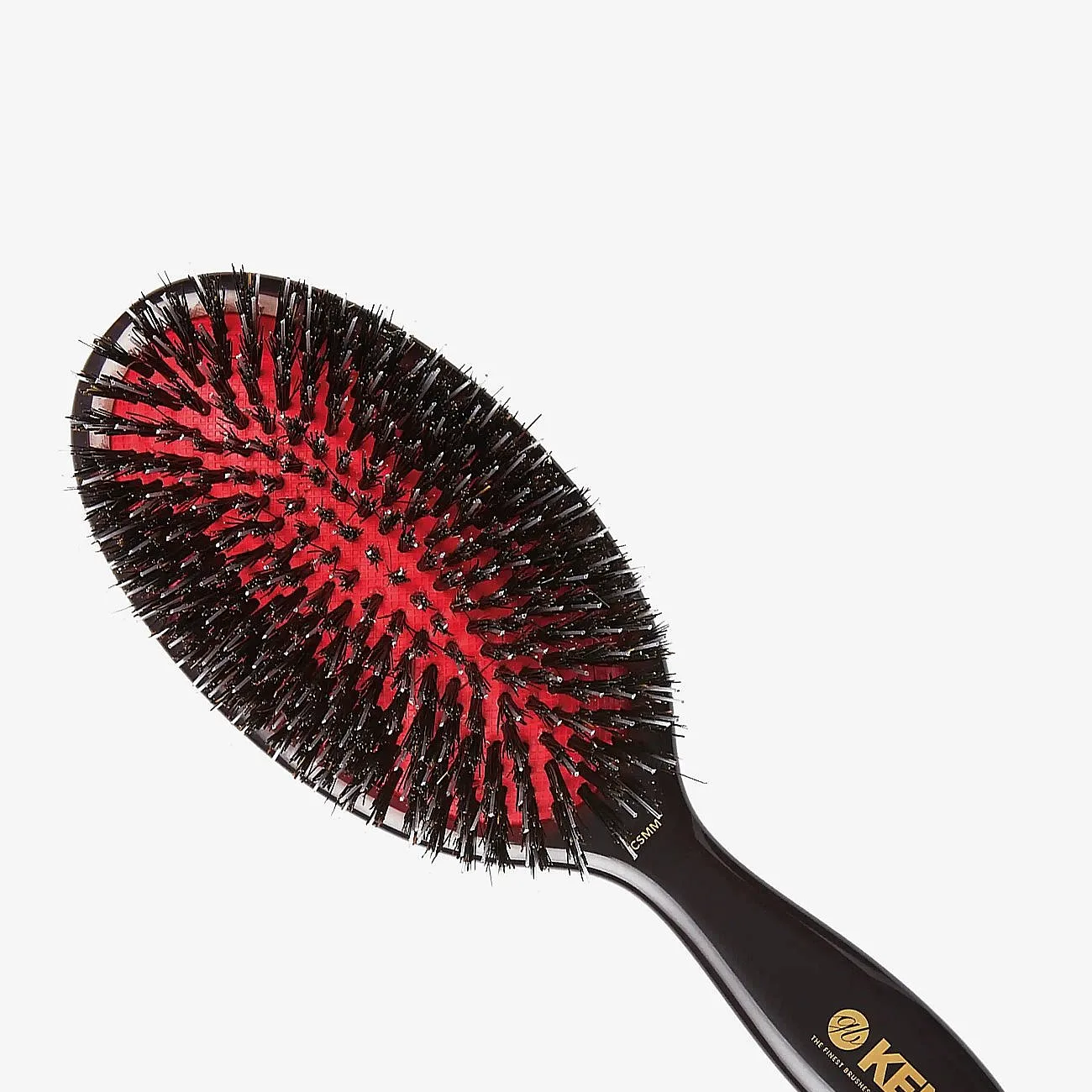 Kent Brushes Classic Shine Medium Black Porcupine Mixed Bristle Hairbrush