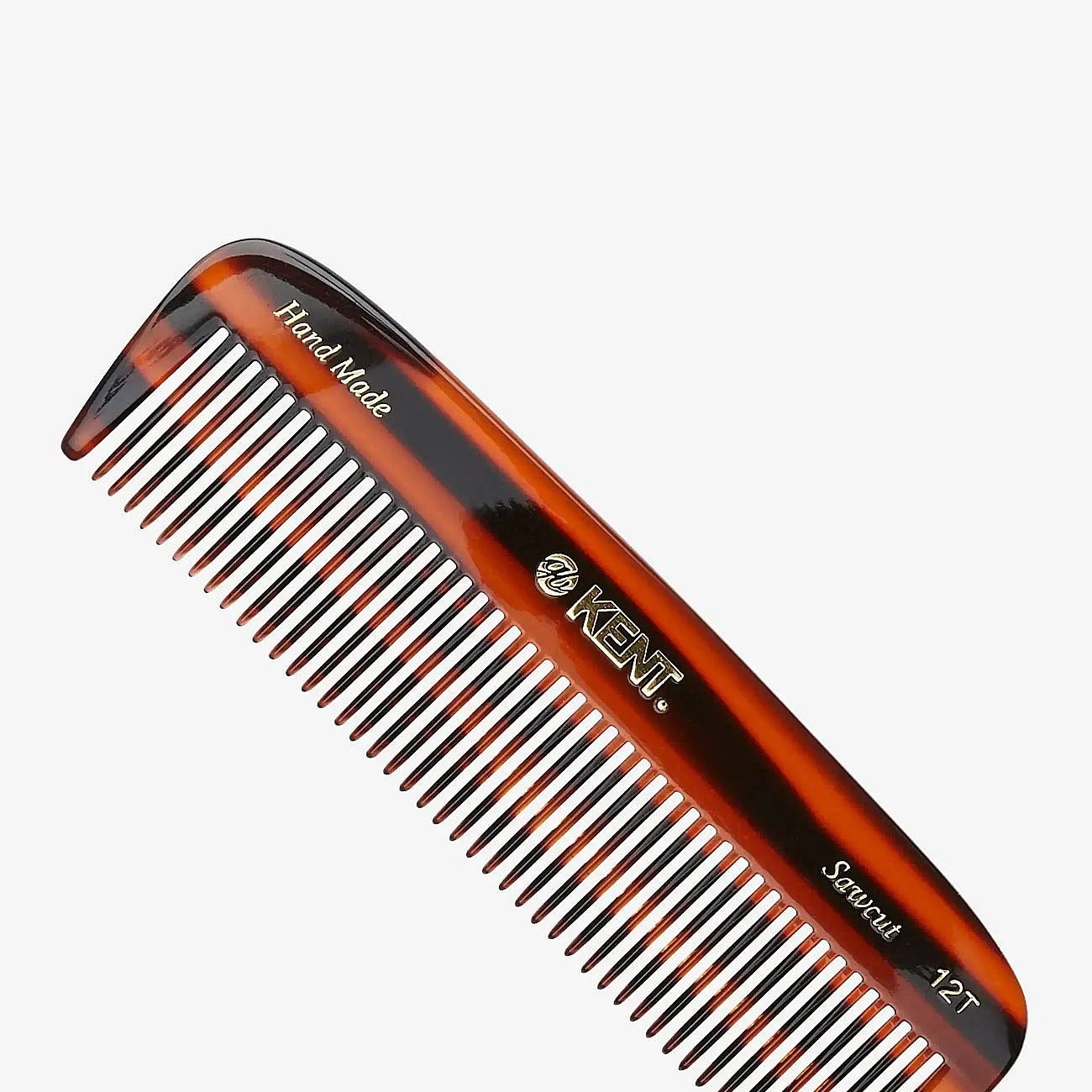 Kent Brushes Handmade Medium Sized Pocket Comb Coarse - Brown - ONE SIZE