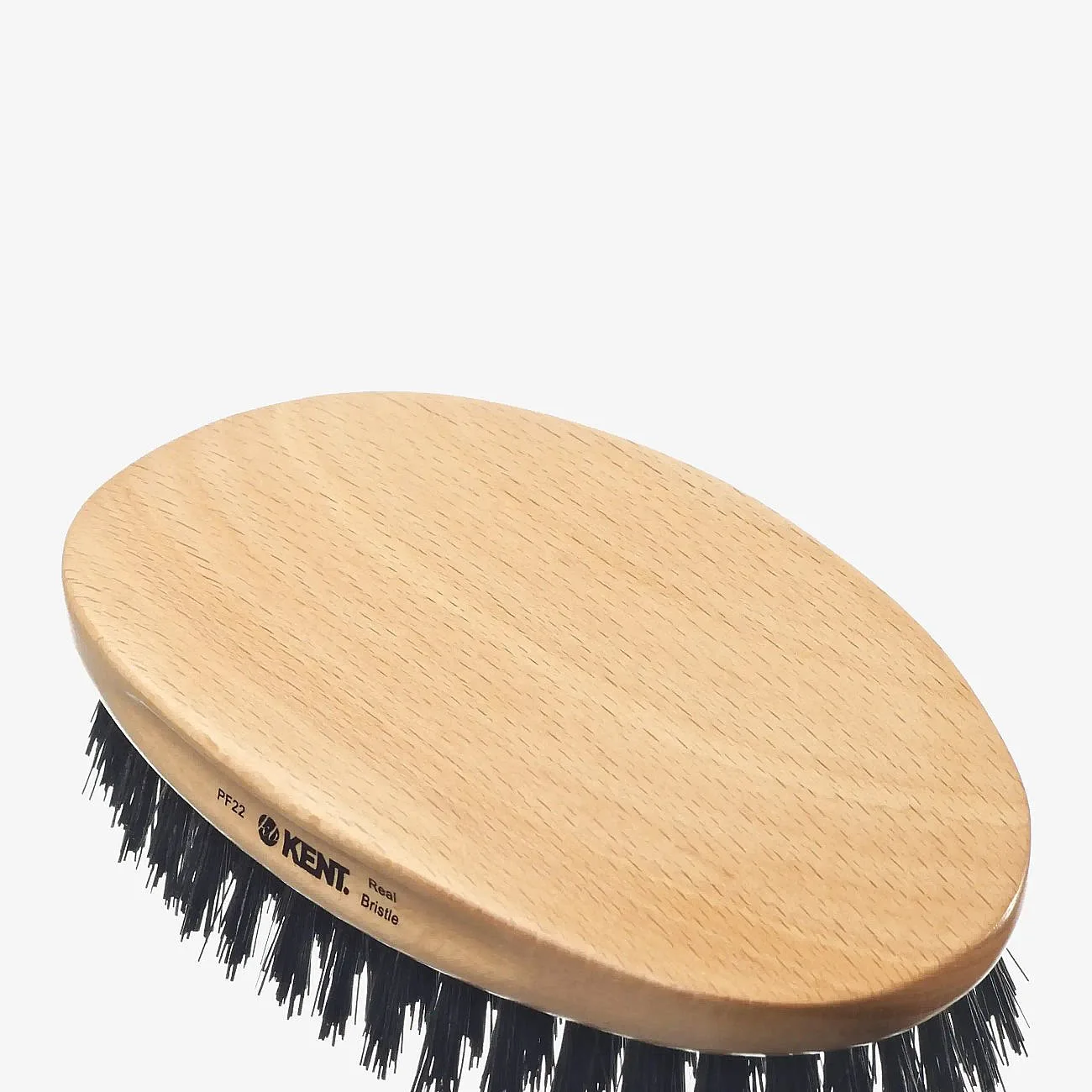 Kent Brushes Mens Mily Oval Beech Natural Bristle - ONE SIZE