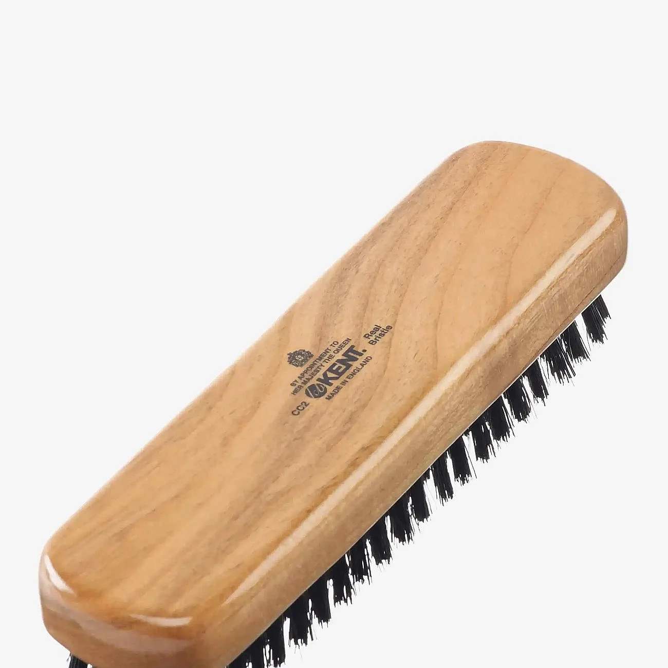Kent Brushes Travel Size Cherrywood Bristle Nylon Mix Clothes Brush - Brown - ONE SIZE