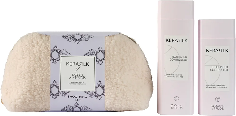 KERASILK Essentials Smoothing Set lahjasetti kurittomille ja pörröisille hiuksille