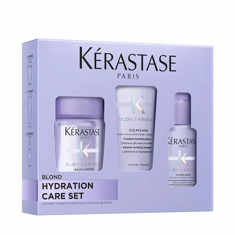 Kérastase Blond Absolu Hydration Care Set lahjasetti vaaleille ja raidoitetuille hiuksille