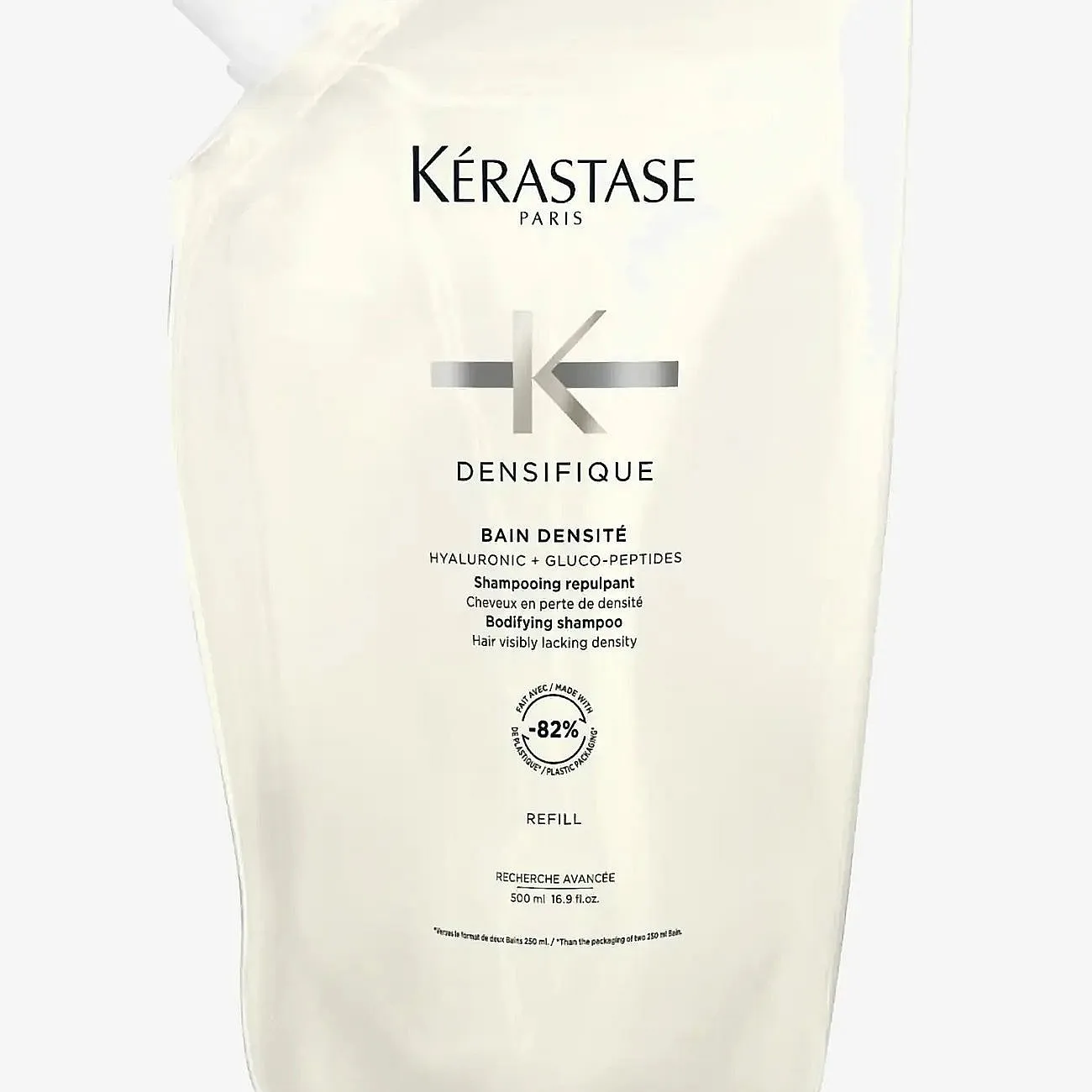 Kérastase Densifique Bain Densité kosteuttava ja vahvistava shampoo tuuheutta kaipaaville hiuksille 500 ml