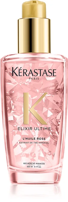 Kérastase Elixir Ultime L’Huile Rose Fugtgivende reparerende olie Til farvet hår 100 ml