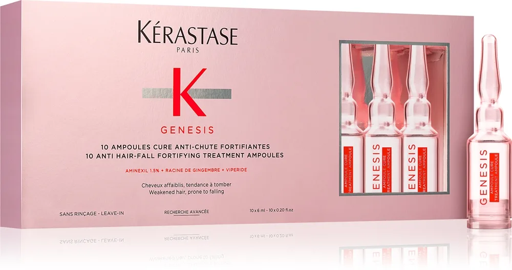 Kérastase Genesis Ampoules Cure Anti-Chute Fortifiantes intensiivinen seerumi oheneville hiuksille 10x6 ml