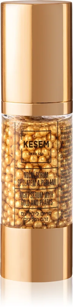 KESEM Night Serum with Gold and Pearls Natserum med guld og perler 30 ml