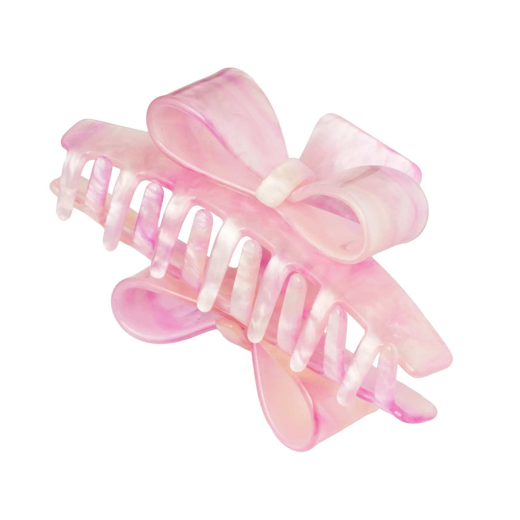 Bow Claw Clip Pink