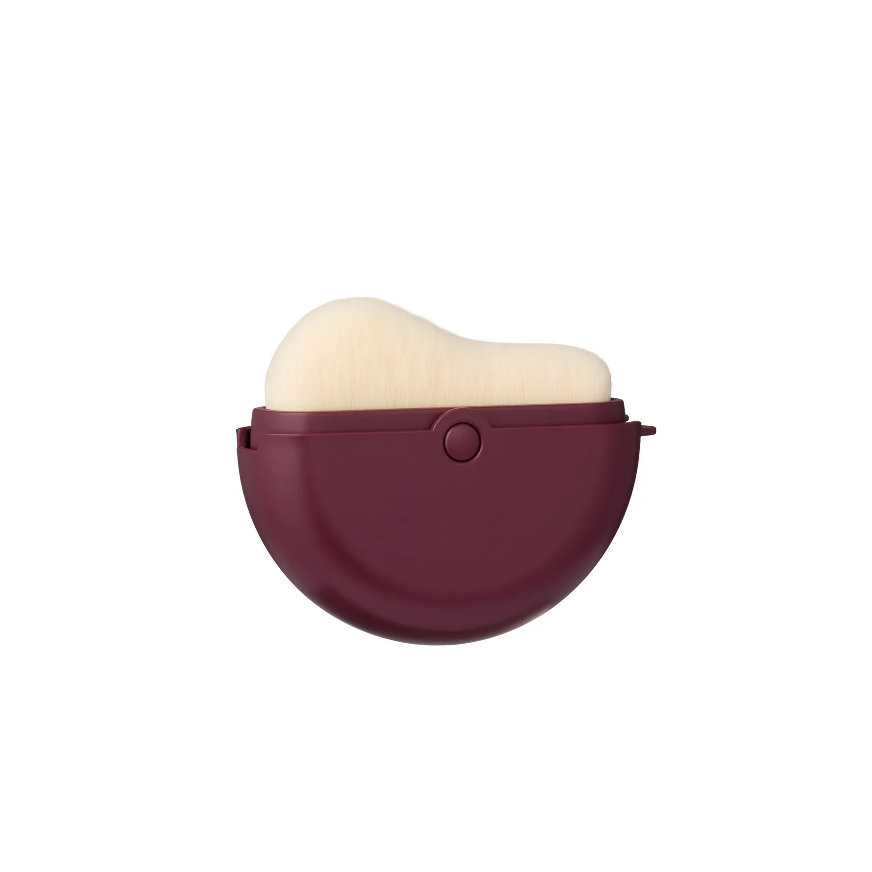 Compact Makeup Brush Burgundy