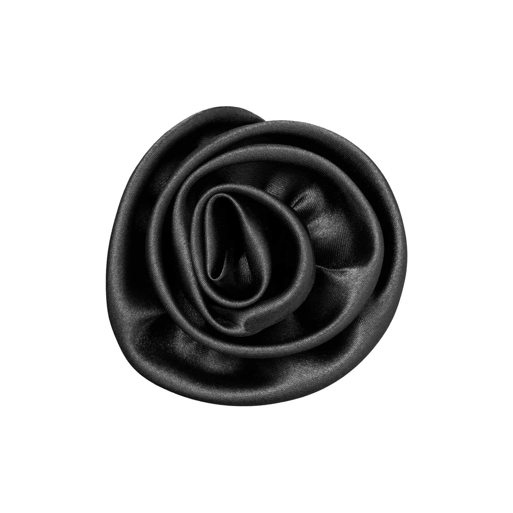 Flower Clip and Pin White Flower Clip and Pin Black